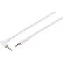 S CONN MAXIMUM CONNECTIVITY 3,5mm uhlový na rovný TRS audio kábel, biela, 2m 14-07036