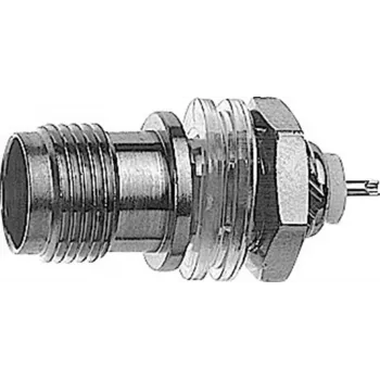 Telegärtner TNC zabudovateľná zásuvka, izolovaná, 50 Ohm, spájkovaný spoj, nikel/zlatá (J01011A0013)