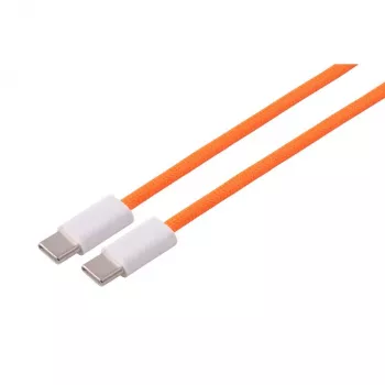 S CONN MAXIMUM CONNECTIVITY USB-C nabíjací kábel, 2.0, 240W, oranžová, textil, 1,8 m (14-22187)