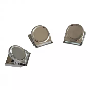 FRANKEN HMC35 magnetický klip, 40 x 35 mm, prídržná sila 500 g, strieborná