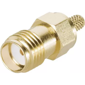 Telegärtner SMA konektor samica krimpovací konektor pre RG-223/U, RG-142 B/U, RG-400/U, RD-316, pozlátený, 50 Ohm, DC-18 GHz J01151A0611