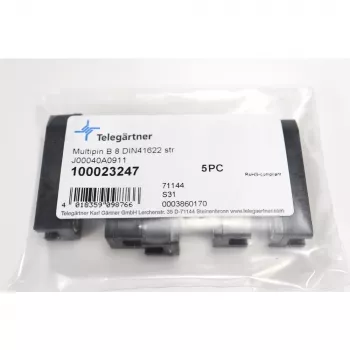 Telegärtner DIN 41622 typ B 8 asymetrický 8-pólový PCB konektor samica, spájkovací vývod J00040A0911