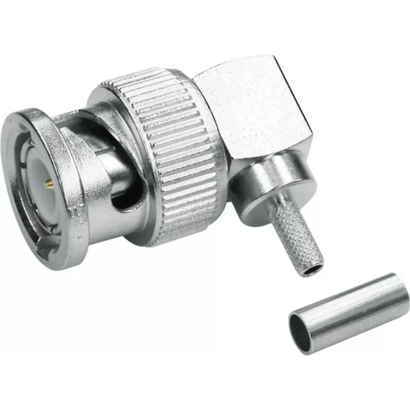Telegärtner BNC uhlový krimpovací konektor samec 75 Ohm pre RG-59 B/U, spájkovanie/krimpovanie, konektor samec, 1 kus J01002A1356