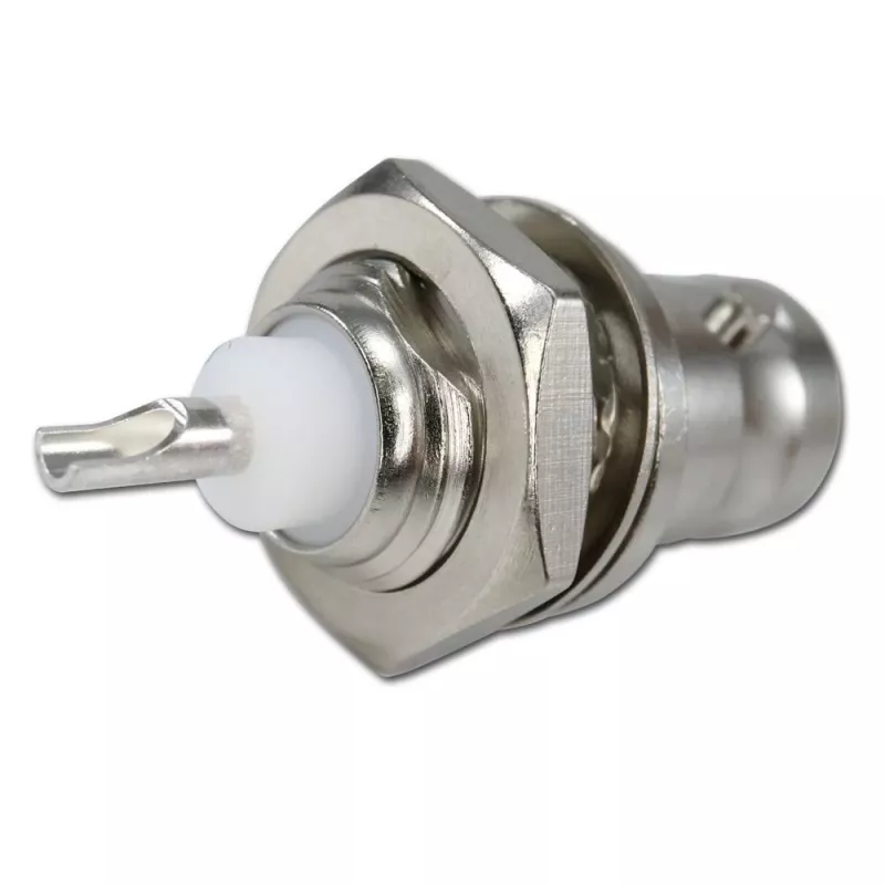 Telegärtner BNC vstavaná zásuvka 50 Ohm, postriebrený vnútorný vodič, UG-1094/U (J01001B0615Z)