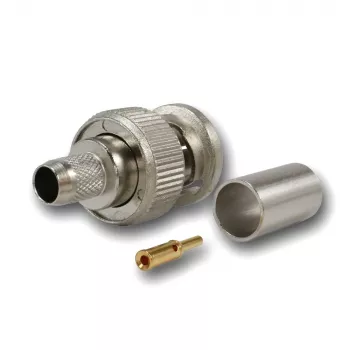 Telegärtner BNC konektor samec na krimpovanie G02 75 Ohm pre RG-59B/U, UG-1789/U, konektor samec, balenie 5 ks J01002A1288Y