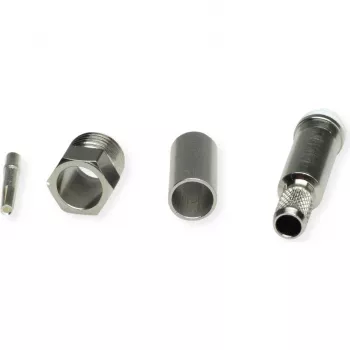 TELEGÄRTNER TEGA J01701A0007Z FME káblová zásuvka crimp RG58C/U 50 Ohm nikel/zlatá