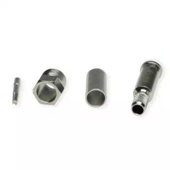 TELEGÄRTNER TEGA J01701A0007Z FME káblová zásuvka crimp RG58C/U 50 Ohm nikel/zlatá