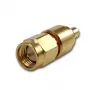 Telegärtner koaxiálny adaptér SMA konektor samec na SMB konektor samec 50 Ohm J01155A0021