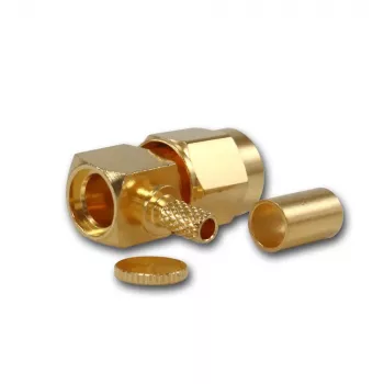 Telegärtner SMA uhlový crimp konektor samec pre kábel G08 (RD-316), pozlátený