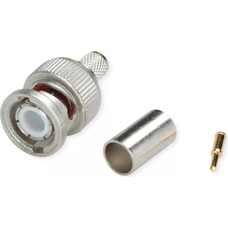 Telegärtner BNC crimp konektor samec Professional, 50 Ohm, pre LMR-240, balenie 5 ks