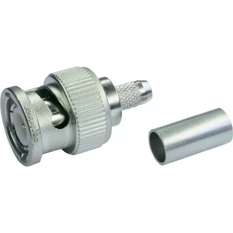 Telegärtner BNC crimp konektor samec Professional, 50 Ohm, pre LMR-240, balenie 5 ks