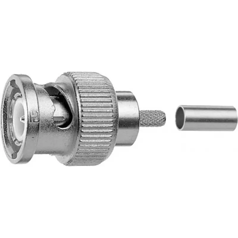 Telegärtner BNC crimp konektor samec Professional, 50 Ohm, pre LMR-240, balenie 5 ks