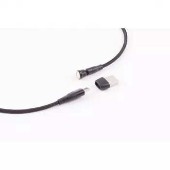 ShiverPeaks BS14-19020 Magnetický 6-in-1 USB nabíjací kábel 540°, 60W, 1m, čierny
