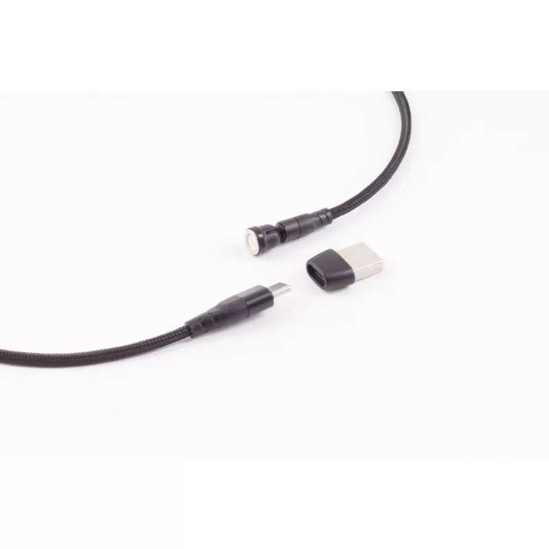 ShiverPeaks BS14-19020 Magnetický 6-in-1 USB nabíjací kábel 540°, 60W, 1m, čierny
