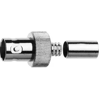 Telegärtner BNC zásuvka crimp konektor 75 Ohm, crimp/crimp, pre káblovú skupinu G41 (0,6/2,8-4,7 mm), 5 ks J01003A0048
