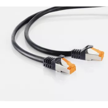 S CONN MAXIMUM CONNECTIVITY Cat.6A S/FTP vonkajší patch kábel, 3m, čierny 08-26045