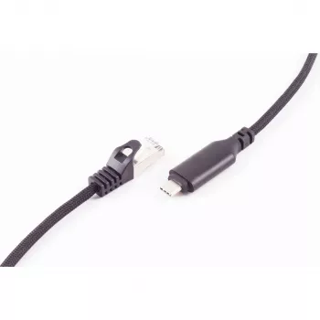 SHIVERPEAKS USB-C na RJ45 gigabit ethernet adaptérový kábel, hliník, čierna, 1m (BS14-51025)