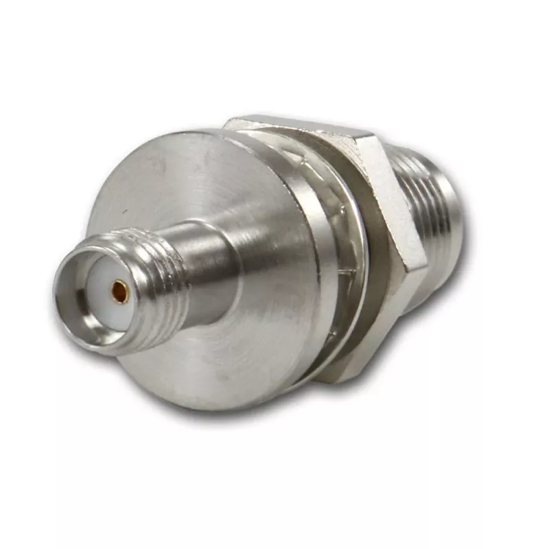 Telegärtner TNC konektor samica na SMA konektor samica koaxiálny adaptér, 50 Ohm, DC-6 GHz, nikel/zlatá J01019A0028