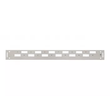 TELEGÄRTNER H02025A0356 1U 19-palcový rack predný kryt, sivá RAL 7035
