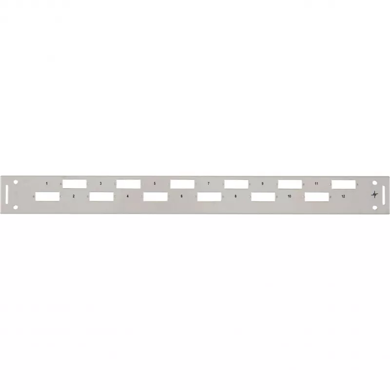 TELEGÄRTNER H02025A0356 1U 19-palcový rack predný kryt, sivá RAL 7035