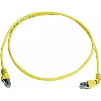 Telegärtner 100008019 CAT 6a S/FTP patch kábel, RJ45, 1 m, žltá, LSZH, samozhášavý