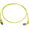 Telegärtner 100008019 CAT 6a S/FTP patch kábel, RJ45, 1 m, žltá, LSZH, samozhášavý