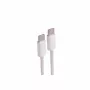 SHIVERPEAKS USB-C nabíjací kábel, USB 2.0, 60W, biely, pletený textil, 0,5m (BS14-21016)