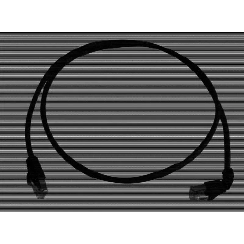 Telegärtner 100008676 prepojovací kábel CAT 6a S/FTP RJ45, 5 m, čierny, spomaľujúci horenie, s ochranou proti zlomeniu