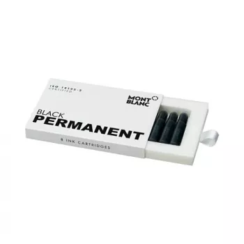 Montblanc Permanent Black atramentové náplne do plniaceho pera, balenie 8 ks (107757)
