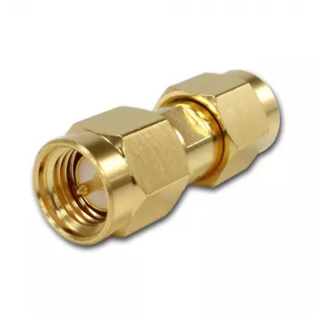 TELEGÄRTNER SMA konektor samec na SMA konektor samec koaxiálny adaptér, 50 Ohm, DC-18 GHz, pozlátená mosadz