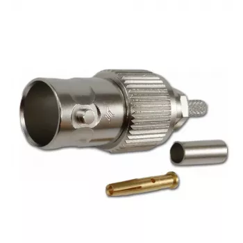 Telegärtner BNC káblový konektor samica crimp G04 75 Ohm pre RG-179B/U, balenie 5 ks J01003B0021