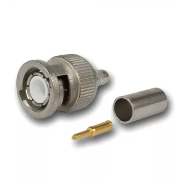 Telegärtner BNC káblový konektor samec crimp G01 50 Ohm, crimp/crimp, Standard, A0205, G01 (RG-58 C/U), YR23092 Belden - 1 ks (J01000F1255Z)