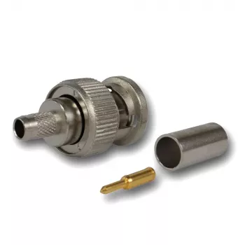 Telegärtner BNC káblový konektor samec crimp G01 50 Ohm, crimp/crimp, Standard, A0205, G01 (RG-58 C/U), YR23092 Belden - 1 ks (J01000F1255Z)