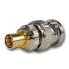 TELEGÄRTNER koaxiálny adaptér BNC konektor samec na SMB konektor samica, 50 Ohm, rovný, poniklovaná mosadz J01008F0030