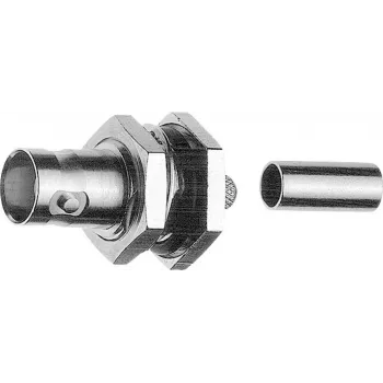 TELEGÄRTNER BNC konektor samica na zabudovanie, crimp, 75 Ohm, RG-62 A/U, balenie 5 ks (J01003A1260)
