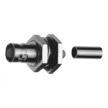 TELEGÄRTNER BNC konektor samica na zabudovanie, crimp, 75 Ohm, RG-62 A/U, balenie 5 ks (J01003A1260)