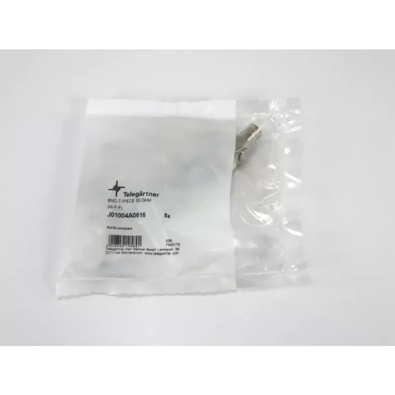 Telegärtner J01004A0616 BNC adaptér, BNC samec na 2x BNC samica