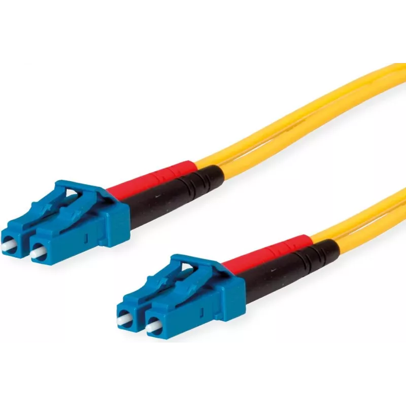 TELEGÄRTNER LC na LC Single-Mode OS2 duplex optický patch kábel, 2 m, žltá L00871A0003