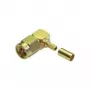 TELEGÄRTNER SMA zahnutý crimp konektor samec pre RG-58 C/U, zlatý, balenie 5 ks J01150A0091