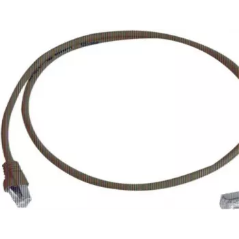 Telegärtner Cat 6A S/FTP patch kábel, PiMF, modrý, 2,0 m, jeden koniec zahnutý L00001A0159