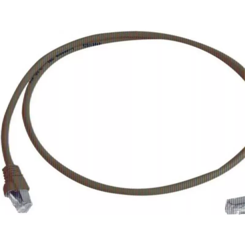 Telegärtner Cat 6A S/FTP patch kábel, PiMF, modrý, 2,0 m, jeden koniec zahnutý L00001A0159