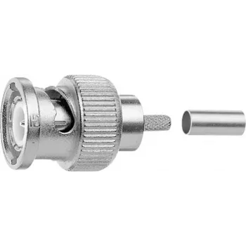 Telegärtner BNC crimp konektor samec 50 Ohm pre RG-142B/U, Professional, balenie 5 ks J01000A0008