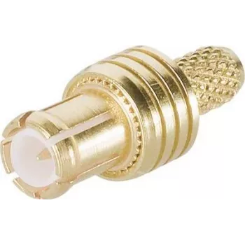 TELEGÄRTNER MCX rovný konektor 50 Ohm crimp/spájkovanie pre RG174/RG188/RG316