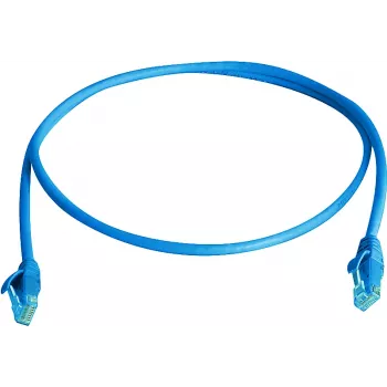 Telegärtner 100008054 Cat6 U/UTP RJ45 patch kábel, 1m, modrý, LSZH