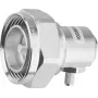 Telegärtner 7-16 DIN uhlový konektor samec, 50 Ohm, strieborný, svorkový spoj J01120C0010