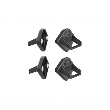König & Meyer 19708-000-55 magnetický držiak na tablet, tlmiaci hluk, balenie 4 ks, čierny