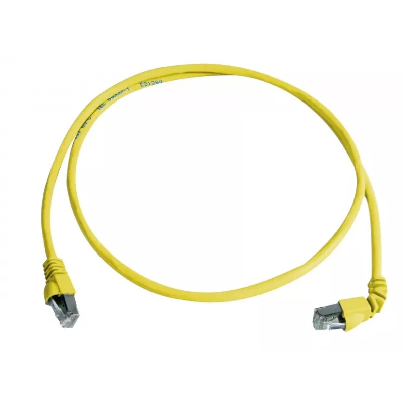 Telegärtner 100008675 CAT 6a S/FTP patch kábel, RJ45, 5 m, žltý, LSZH