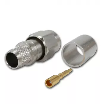 Telegärtner SMA rovný konektor samec crimp G30 (1,5/3,8), H 155, Low Loss 1,4/3,8 crimp/crimp koaxiálny konektor J01150A0618