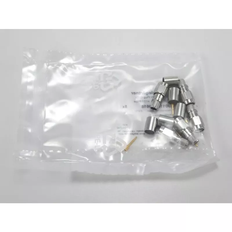 Telegärtner SMA rovný konektor samec crimp G30 (1,5/3,8), H 155, Low Loss 1,4/3,8 crimp/crimp koaxiálny konektor J01150A0618