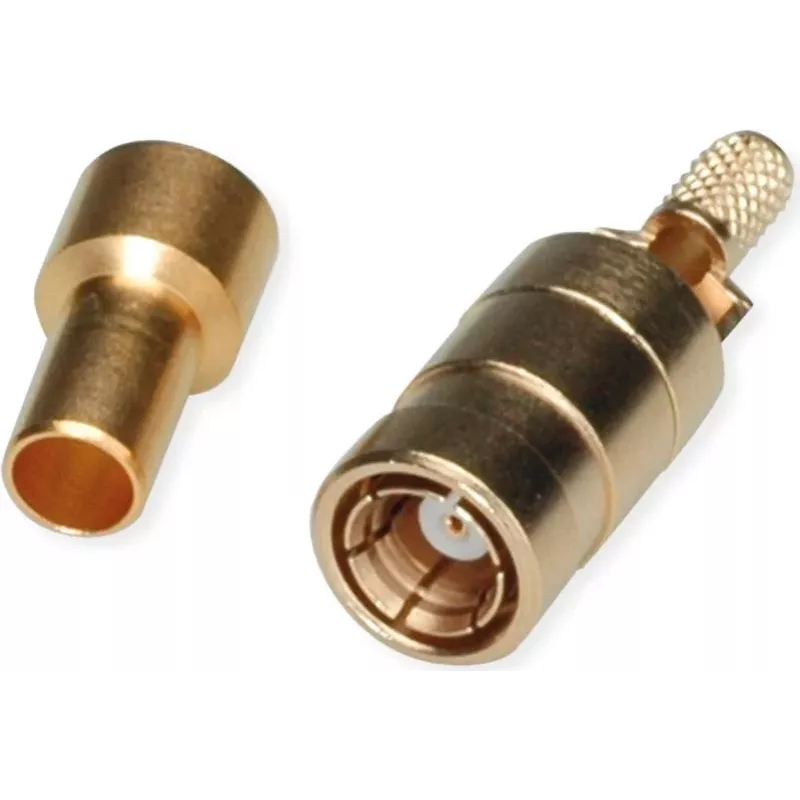 Telegärtner SMB konektor samica PCB, rovný, 50 Ohm, pozlátený